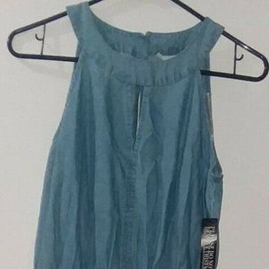 NWT - New York & Company Long Blue Denim Dress (M)